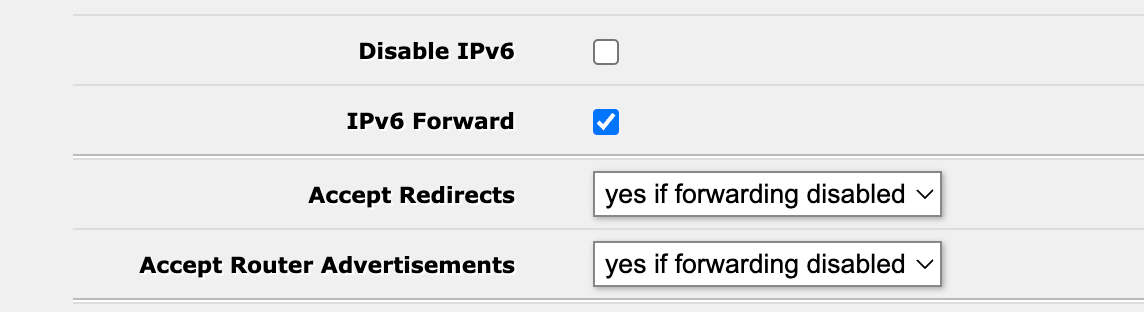 IPv6 Settings