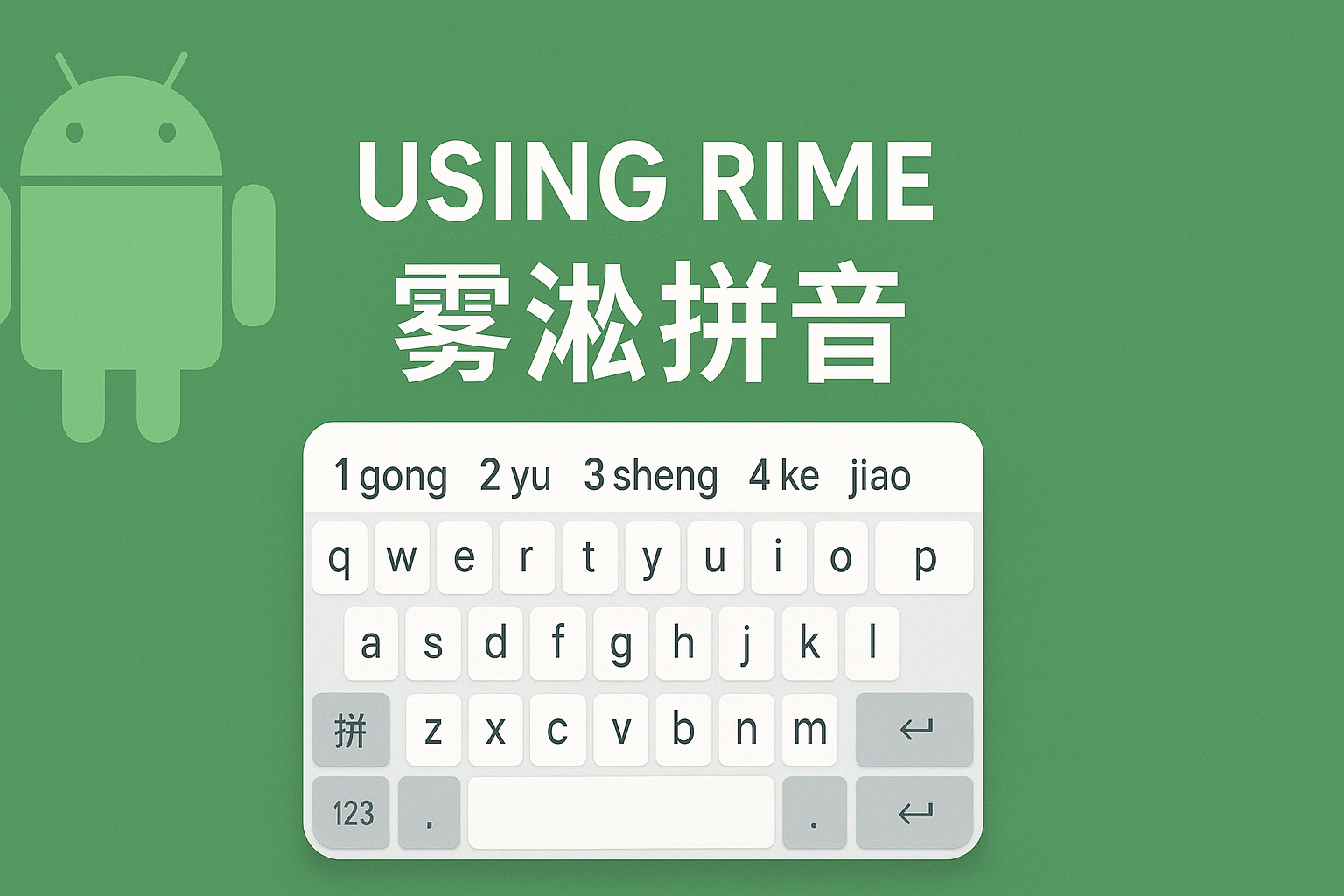 RIME / 雾凇拼音 Android 配置与同步